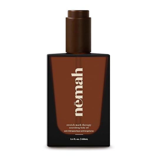 Nemah - Nourishing Belly Oil for Pregnant Women - Hydrating Stretch Mark Oil with Jojoba and Coconut Oil - Vegan & Cruelty-Free - 3.4 fl. oz.