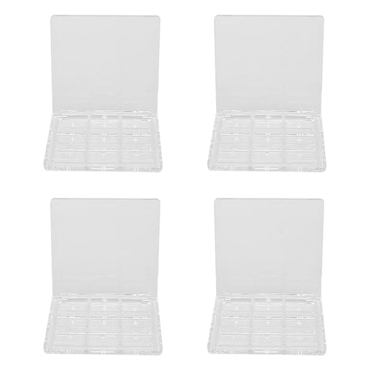 Empty Eyeshadow Palette Eyeshadow Makeup Palette Lipstick Container Makeup Empty Case for Blush Lipstick, 4Pcs 36 Grids