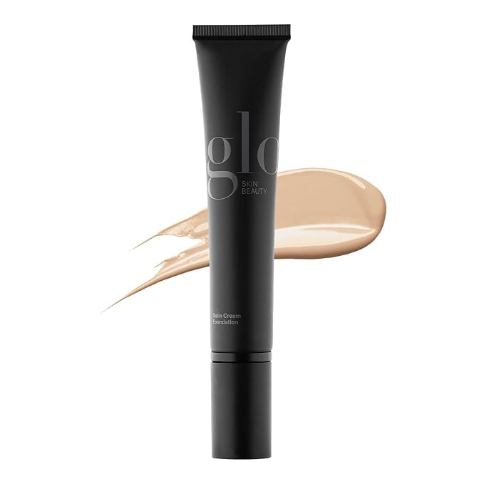 Glo Skin Beauty Satin Cream Foundation Makeup for Face, Natural Light - Full Coverage, Semi Matte Finish, Conceal Blemishes & Even Skin Tone