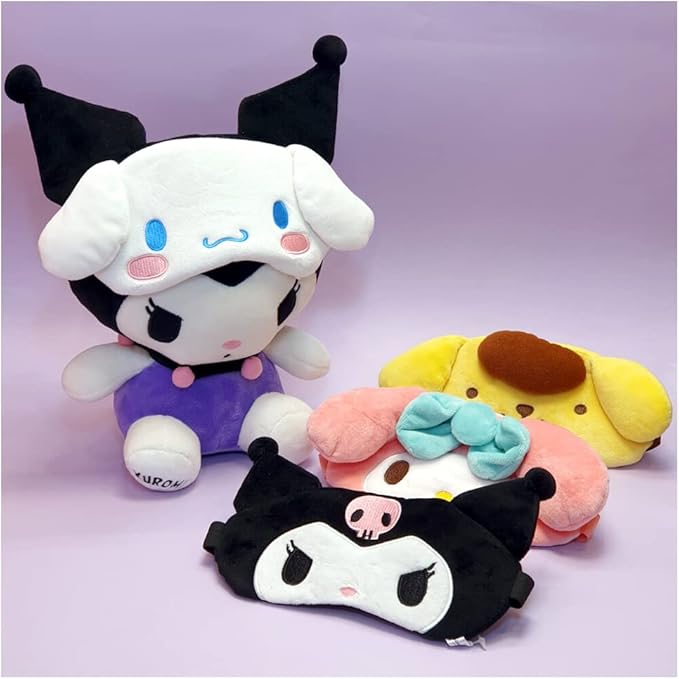 Hello Kitty Friends Characters Sleeping Eye Mask 1PC (Cinnamoroll / Pompompurin) (Kuromi)