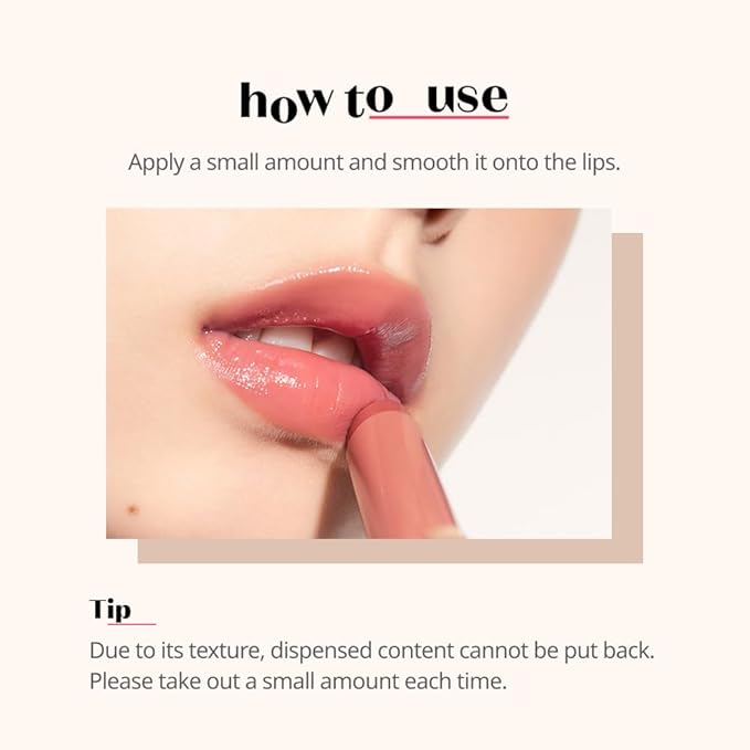 ETUDE Ginger Sugar Melting Balm Stick 02 Soft Mauve | Tinted Moisturizing Lip balm | Natural Ingredients Hydrate Ginger, Sugar, Shea Butter Moisturizing Relaxing Effect | K-Beauty