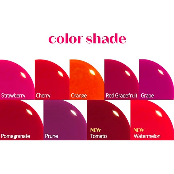 ETUDE Dear Darling Water Tint #4 Red Grapefruit Ade (9g) | Vivid Color Lip Stain with Moisturizing Weightless & Non-sticky Finish Lip Stain | Korean Makeup, Kbeauty