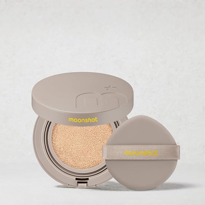MOONSHOT KOREA Conscious Fit Cushion Foundation Medium Coverage, Long-Lasting & Buildable Foundation For A Smooth, Satin Finish, Vegan & Cruelty-Free,k-beauty (23N Cosmic Beige, Conscious Fit Cushion)