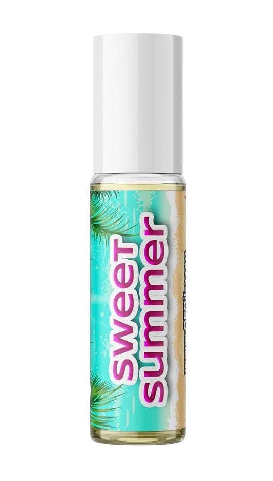 Quality Fragrance Oils' Sweet Summer | Long-Lasting Perfume Oil, Alcohol-Free, Strong Scent, 10ml Roll-On | Affordable Alternative to Designer Fragrances