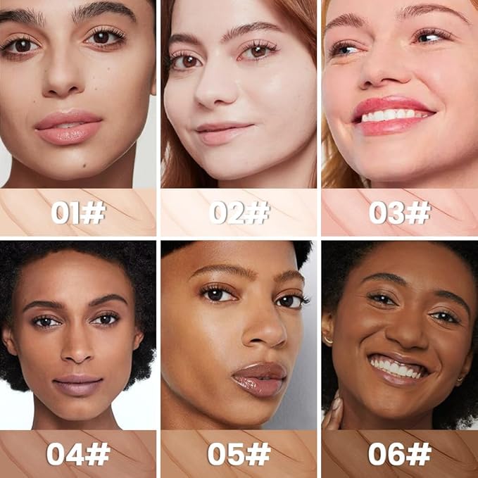 1 Pack Liquid Foundation Cream for Face Makeup,Durable Full Coverage Matte Concealer Make Up,Oil Control & Waterproof Base Primer -0.35 Fl.Oz (03#)