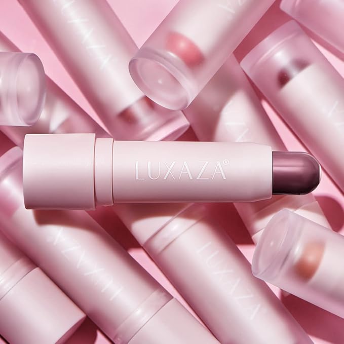 2PCS Tinted Lip Balm Chapstick with Color, Natural Semi - Gloss Finish, Hydrating/Coloring 2 in 1 Moisturizer Lip Stick for Girls & Women #02＋#04