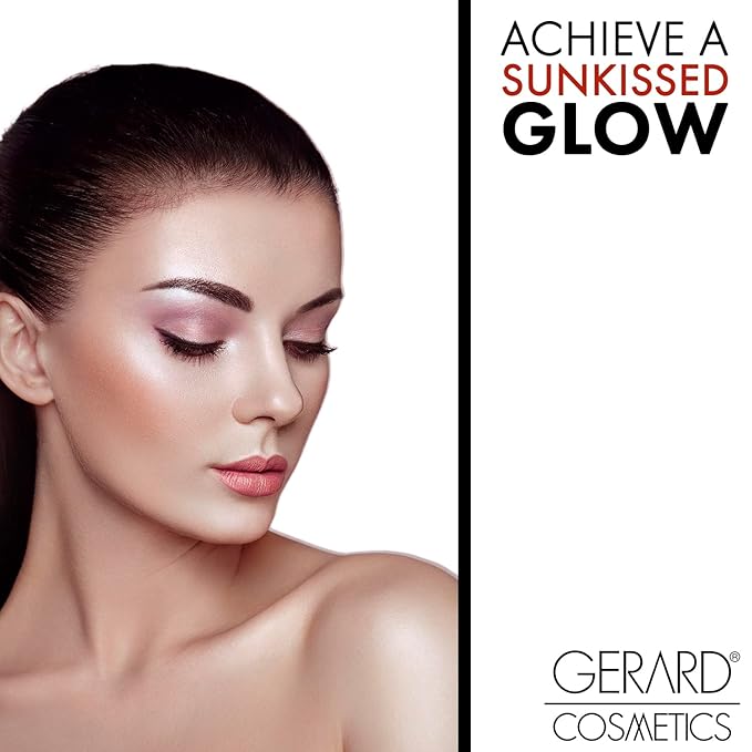 Blush and Bronzer Palette (Honeymoon) by Gerard Cosmetics | Vegan Powder Contour and Blush Makeup Palette | Professional Pigmented Formula | Cruelty Free and Made in the USA