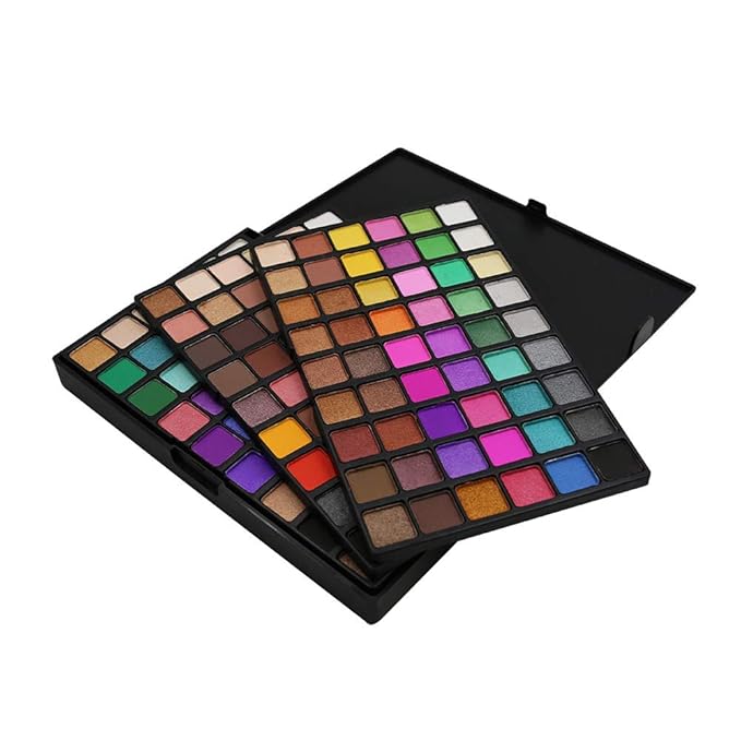 162 Colors Hightlight Eyeshadow Palette Makeup Gift Set, FantasyDay Professional Long Lasting Waterproof Matte Highly Pigments Shiny Shimmers Glitter Makeup Palette Colorful Cosmetic Eye Shadow Pallet