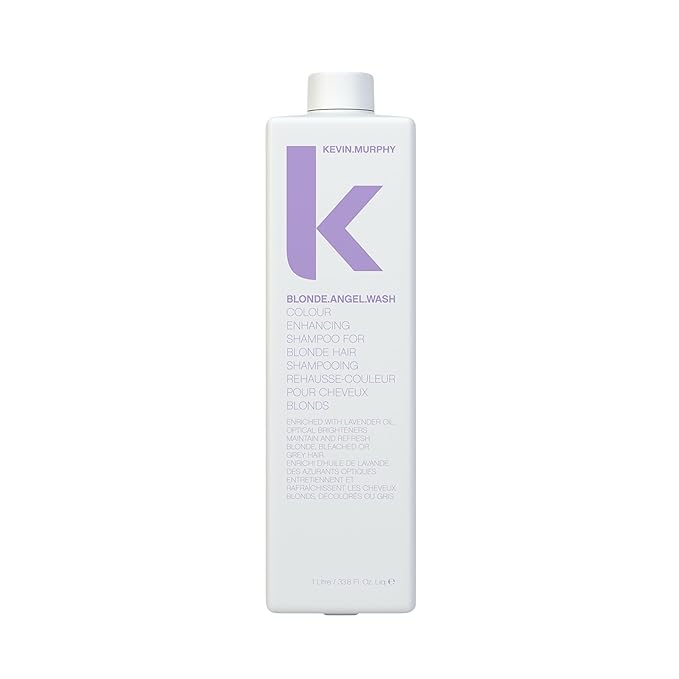 KEVIN.MURPHY BLONDE.ANGEL.WASH - Blonde Shampoo - Purple Shampoo for Blonde & Grey Hair - Colour Enhancement Hair Care - Colour Safe - Paraben & Sulphate Free - 1000 mL / 33.8 fl oz