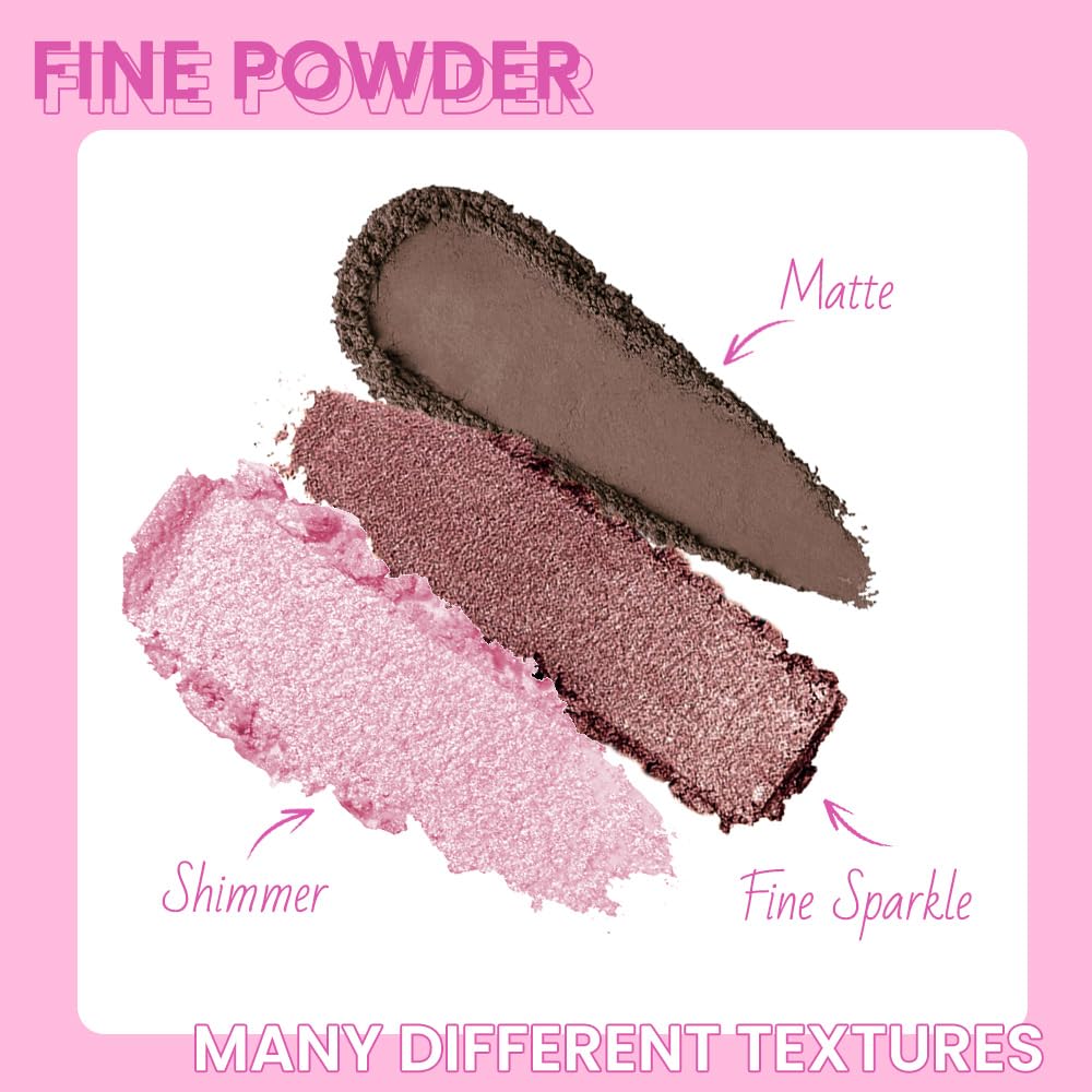 AMY'S DIARY 12Color Matte Purple Pink Eyeshadow Palette,Shimmer Eye Shadow Long-Lasting, and Highly Pigmented Elevate Your Eye Makeup