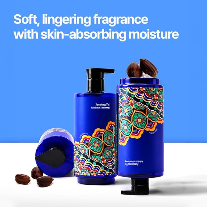 Pyunkang Yul PKY Dancheong Body Lotion, Intensive Moisture, Natural Scents with Essential Oils, Inspired by Fade-Resistant Korean Dancheong, Zero Irritation, Korean Skincare (11.83 Fl. Oz, 350ml)