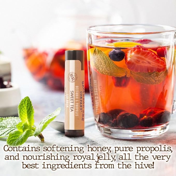 Savannah Bee Company Lip Balm - Lip Moisturizer for Chapped Lips - Hydrating Lip Balm with Pure Honey