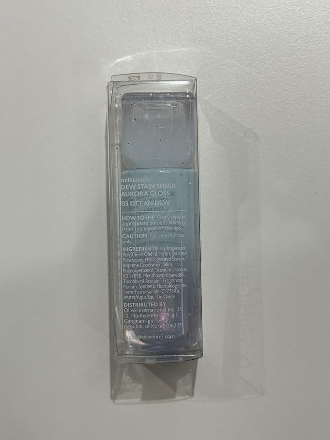 MILKTOUCH Dew Stain Sheer Lip Gloss (03 Ocean Dew, 0.14 Fl Oz (Pack of 1))