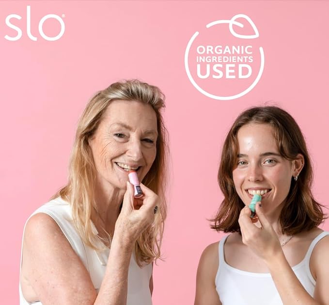 Slo | Natural Lip Balm - All Natural Ingredients, Vegan & Cruelty Free, Hydrating & Soothing, Plastic Free, Paper Packaging | Vanilla + Cacao, 0.28oz