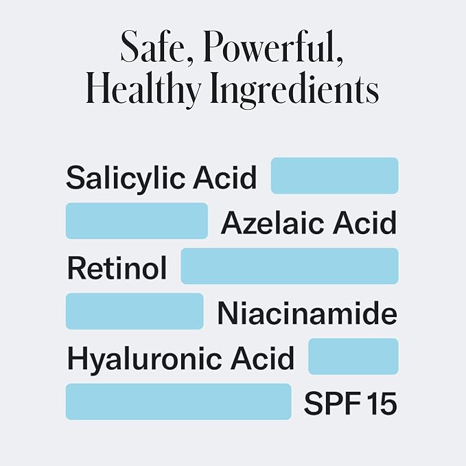 Geologie Clear System | 3-Step Acne Treatment & Skincare Set | Clears Skin Fast | Acne Gel Cleanser, SPF15 Day Cream & Retinol Face Cream For Men & Women | Month 1 / Level 1