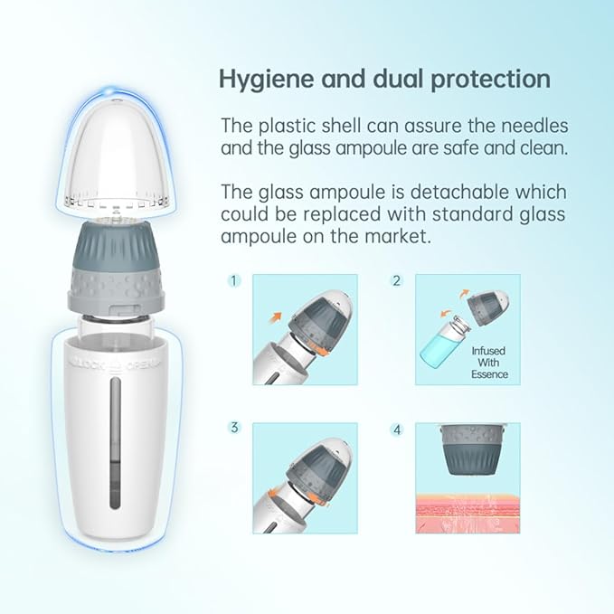 Hydra Needle Serum Applicator Tools Hydra Stamp,Professional Micro Needling Tools