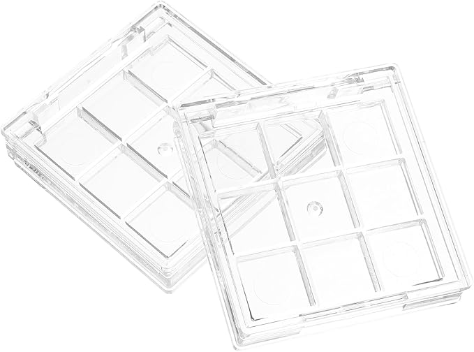 2pcs Empty Lipstick Palette Clear Lipstick Case Mini Highlighters Cross Body Bag Portable Makeup Organizer Storage Cases Sample Eye Shadow Plastic Empty Bracket Travel