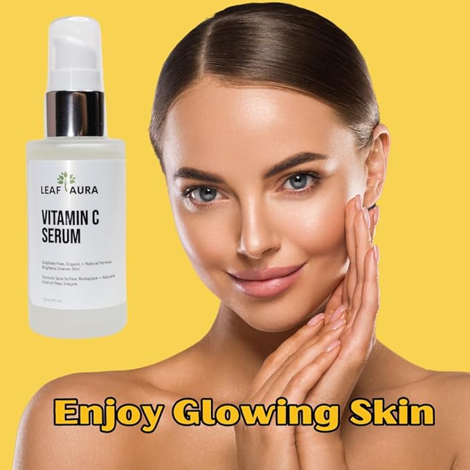 Vitamin C Serum, Sulphate-Free, Organic+ Natural Formula, Brightens Uneven Skin, Made In Canada, 29.5ml