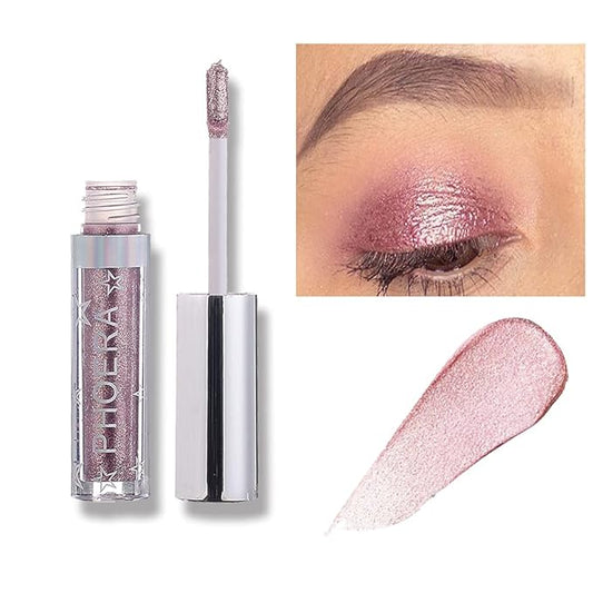 Glitter Eyeshadow，Makeup For Eyes Liquid Shimmer Sparkle Glow Light Colors Pencil Stick Shiny Long Lasting Waterproof Shining Eye Shadow Sets Metallic Pigments Metals Gloss Sparkling Pen Kit (A102)
