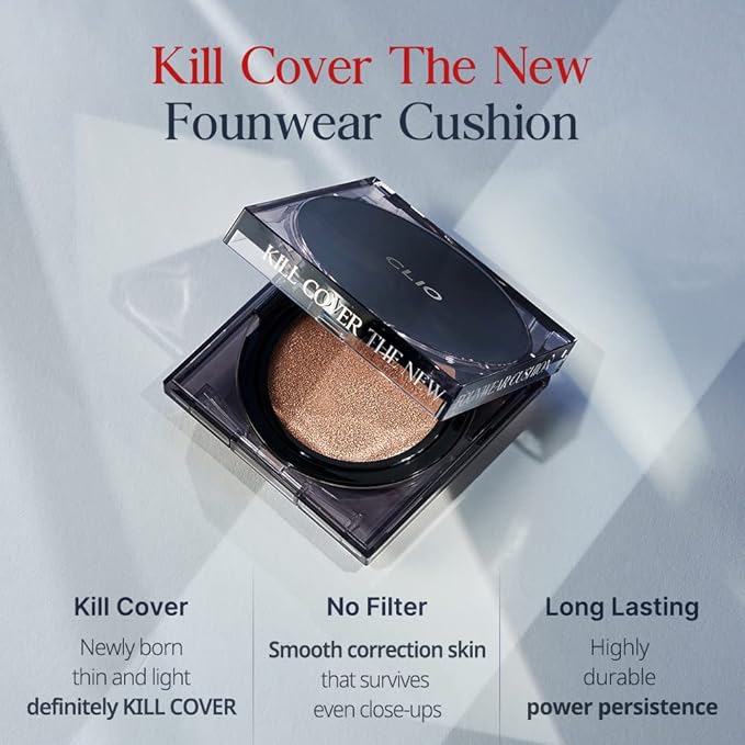 CLIO Kill Cover The New Founwear Cushion Refill Included (15g*2, 2 LINGERIE)