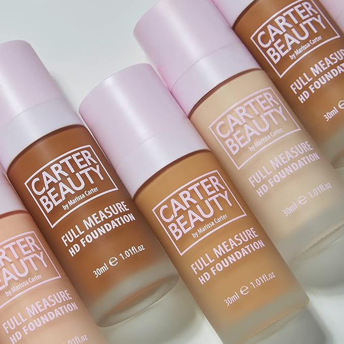 Carter Beauty By Marissa Carter Full Measure HD Foundation, Full Coverage Matte Formula - Water-Based, Soft Skin Perfector - Vegan And Cruelty Free, Paraben And Sulfate Free - Creme Brulee - 1.01 OZ