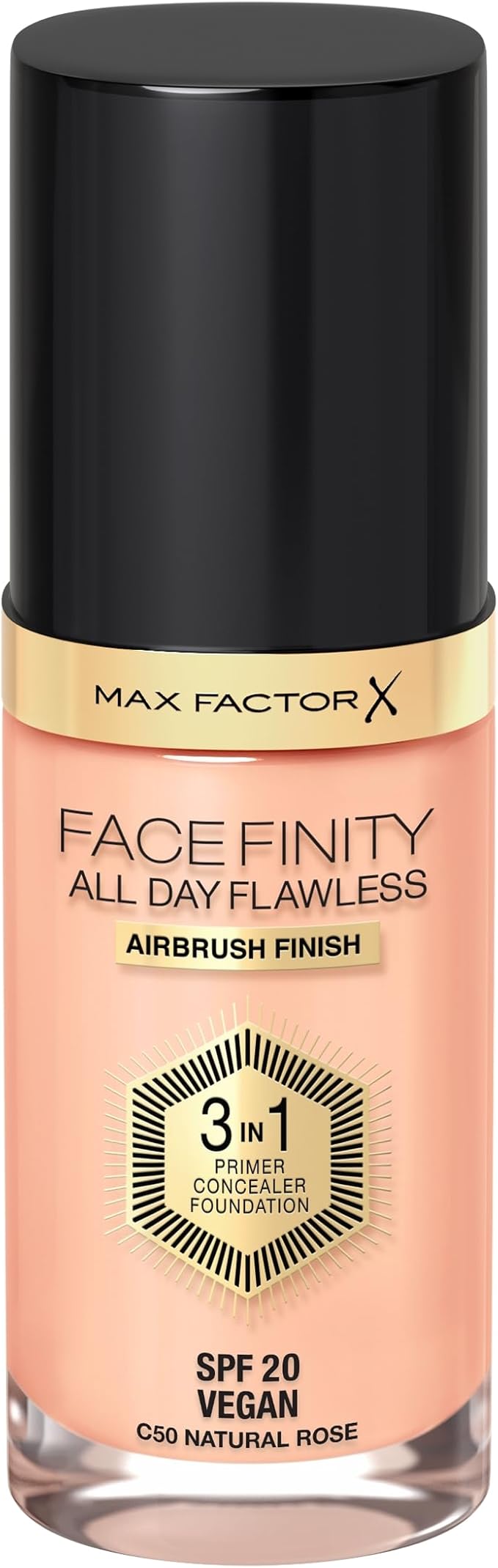 Max Factor Facefinity All Day Flawless 3 In 1 Foundation SPF 20, No. 50 Natural