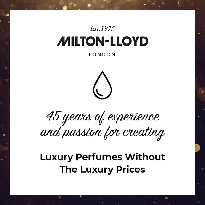 COLOUR ME Milton-Lloyd Black Homme - Eau de Parfum - Long Lasting Perfume for Men - Vanilla, Sandalwood Cologne for Men - Woody Men's Cologne - 3 oz.