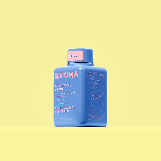 BYOMA Hydrating Serum Refill - Barrier Repair Serum - Moisturizing Face Serum with Squalane, Glycerin & Ceramides for Glowing, Dewy Skin - Hydrating Facial Serum for Dry Skin - 1.01 fl. oz Refill