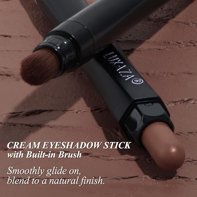 6PCS Neutral Eyeshadow Stick Makeup Set, Matte Cream Eye Shadow Eyeliner Brightener Pencil Crayon - B3 Iced Oat