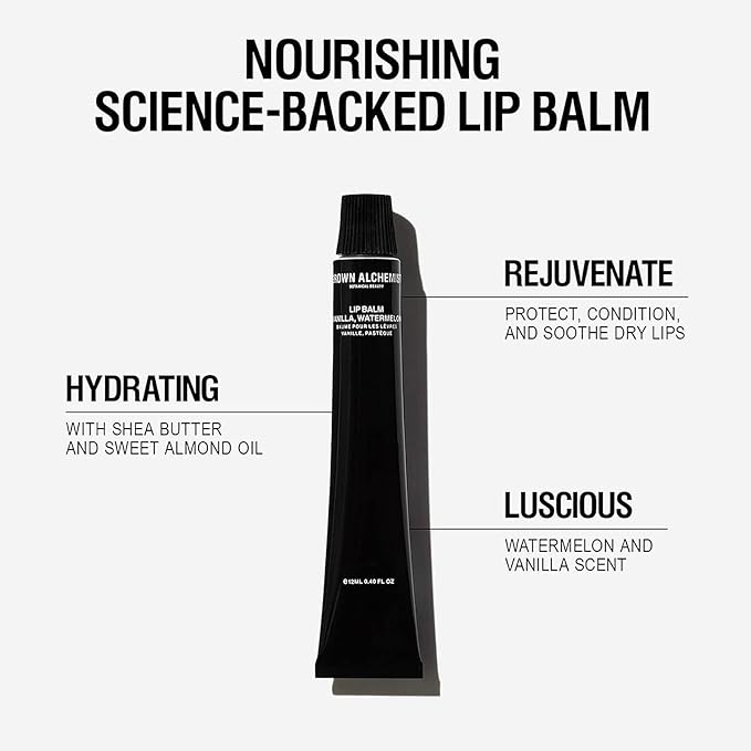 Grown Alchemist Lip Balm, Vanilla & Watermelon (12ml / 0.4oz)