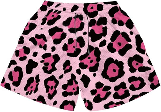 Fashion Funny Animal Printing Swim Trunks 5 inch Inseam Quick Dry Active Board Shorts for Men