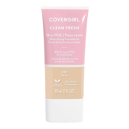 COVERGIRL Clean Fresh Skin Milk Foundation, Fair, 1 Fl Oz (Pack of 1) (packaging may vary)