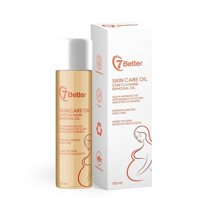 Stretch Mark Pregnancy Oil, Natural Oil Skincare Body Oil Serum for Scars and Stretch Marks, Face with Vitamin E & A for Sensitive Dry Skin and Body Moisturizer