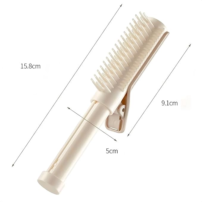 Retractable Hair Root Volume Clips, 2-in-1 Hair Styling Tool, Volumizing Roller Comb for Travel