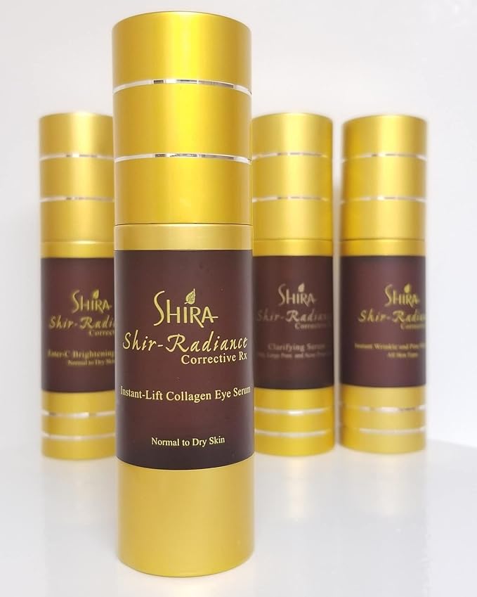 Shira Shir Radiance Corrective RX Instant-Lift Collagen Light-Weight Eye Serum Reduces Dark Circles Dullness Fine Lines and Wrinkles (30ml)