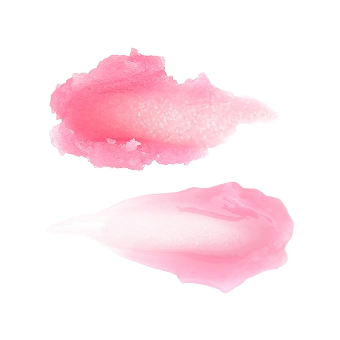 Beauty Bundle Lip Care AmorUs Double Bubble Lip Mask & Scrub Duo For Dry/Chapped/Cracked Lips Lip Exfoliant Promotes Healing & Collagen Lip Mask