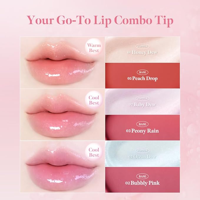 MILKTOUCH Dew Stain Sheer Lip Gloss (06 Rose Demure, 0.14 Fl Oz (Pack of 1))