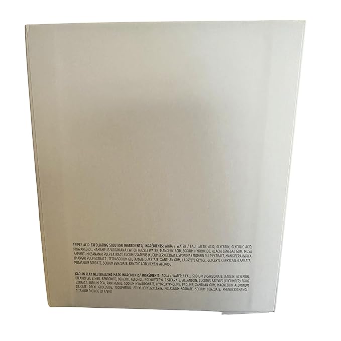 SHANI DARDEN SKIN CARE Triple Acid Peel, 2-Step Exfoliating Face Peel with Mandelic, Lactic & Glycolic Acids, Kaolin Clay Neutralizing Mask & Brush, Helps Improve Dark Spots & Skin Texture, 1.69 fl oz