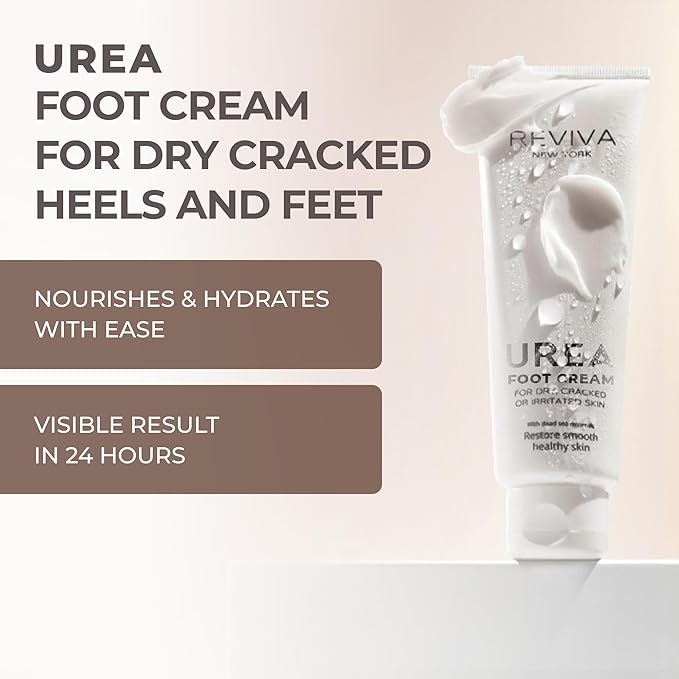 Foot Cream with Urea , Salicylic Acid & Dead Sea Minerals – Intensive Foot Cream for Dry, Cracked Heels & Feet, Callus Remover & Toenail Softener – Deep Moisturizing & Skin Repair for Cracked Feet