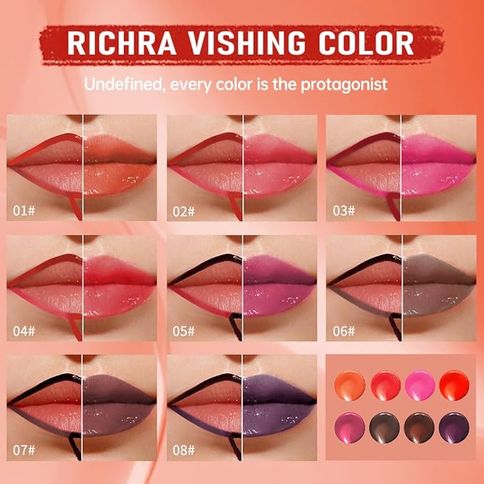 Deep Raspberry Peel Off Lip Gloss Tattoo and Lip Oil, Lip Stain Peel Off Masque - Peel Off Lip Tint ,Long Lasting Waterproof Transfer-proof Lip Mask Lip Gloss Peel Off Lip Liner,Stay Lip Makeup 05#