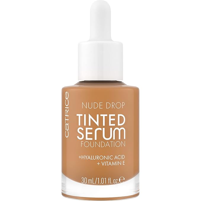 Catrice | Nude Drop Tinted Serum Foundation | Lightweight, Hydrating, Buildable Coverage | Enriched with Hyaluronic Acid & Vitamin E | Vegan & Cruelty Free (075C)