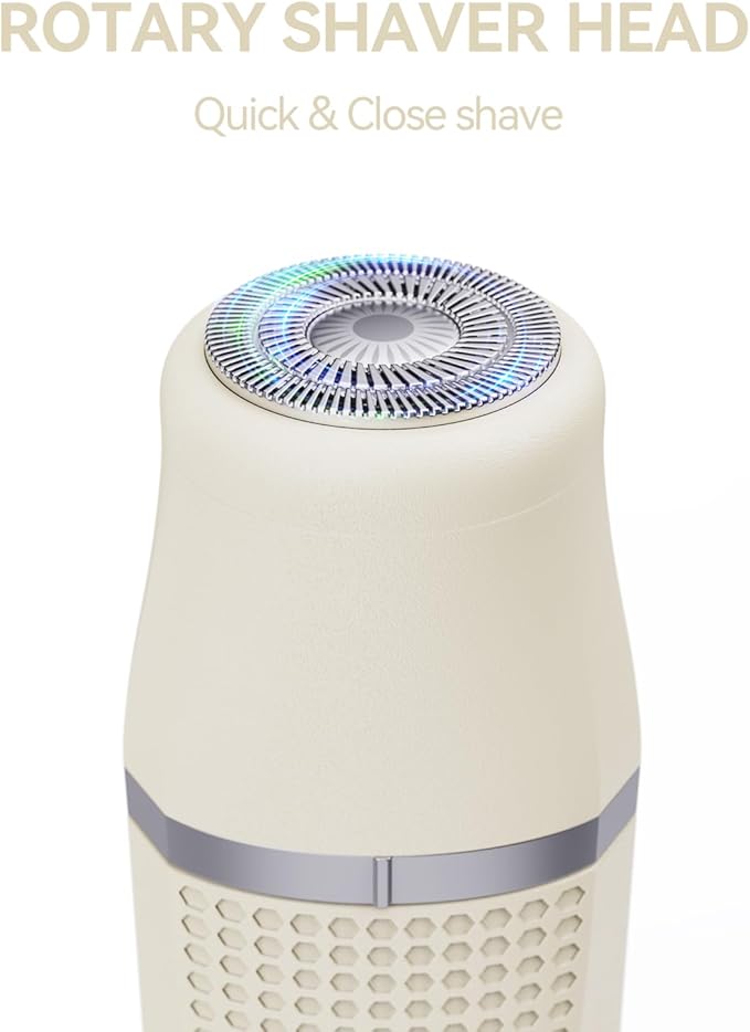 3-in-1 Electric Razor for Women - Waterproof Bikini Trimmer,Rechargeable Electric Shaver for Lady,Pubic Hair Trimmer Women,Personal Trimmer Groomer for Body Hair (Cream, LY-2)