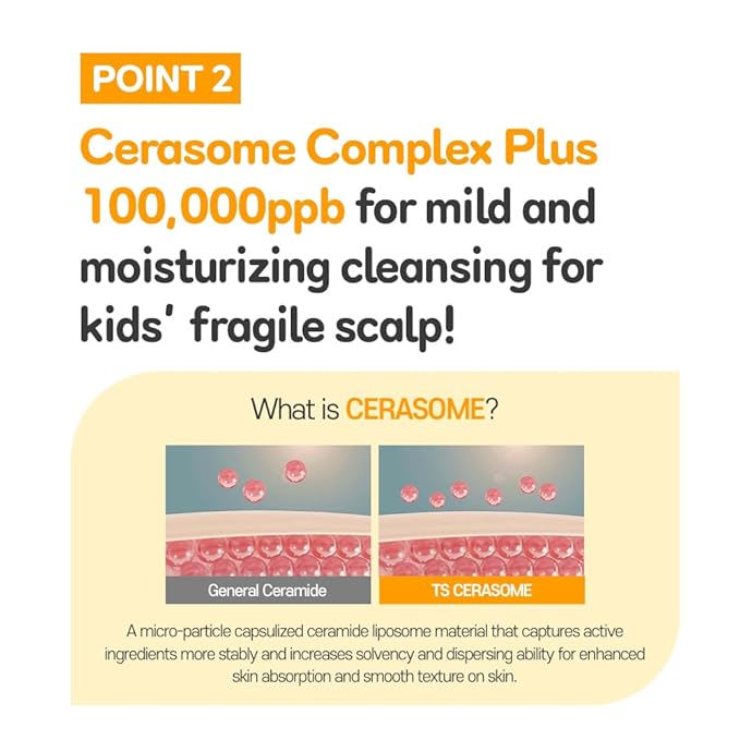 TS Kids Shampoo For Itchy, Dandruff Scalp Kids | Treatment for kids | Free Sulfate, Parabens, Silicones, Allergen (14.1 fl oz, 400ml)