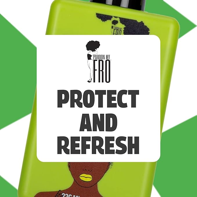 Pardon My Fro Braid & Scalp Hydrating Spray – Moisturizing Scalp Health Treatment for Dry, Itchy Scalp, Hair Hydration, Non-Oily Leave-In Spray for Women, Hyaluronic Acid Infused Hair Care Solution.