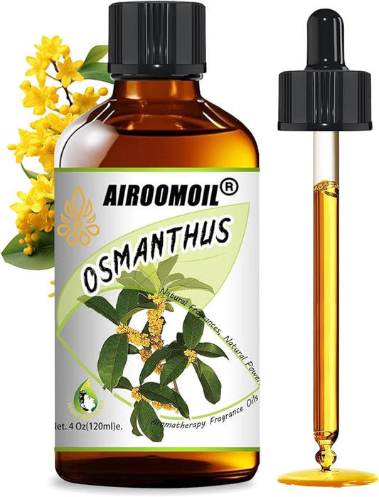 Pure Osmanthus Essential Oil, 100% Pure Natural Osmanthus Essential Oil, Premium Grade Essential Oils for Diffusers for Home, Skin, Care Massage, Soap Making, Aromatherapy, 4 Fl Oz | 120ml