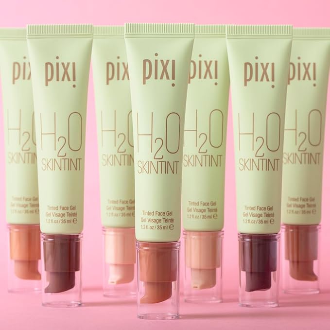 Pixi Beauty H2O SkinTint Tinted Face Gel, 1.2 fl oz / 35 ml, Cocoa