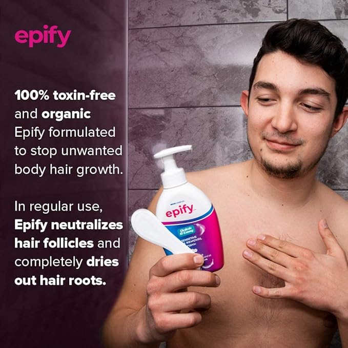 Epify Intimate Hair Removal Cream for Men and Women - Sensitive Skin, Pubic & Bikini Areas (Pack of 3)