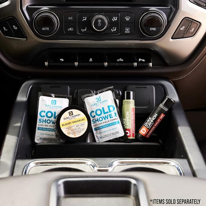 Duke Cannon Supply Co. Tactical Lip Protectant Cannon Balm 140 for Men (Blood Orange Mint) Multi-Pack - Superior Performance, Heavy-Duty, SPF 30, Large Balm for Hard Working Men, 0.56 oz (3 Pack)