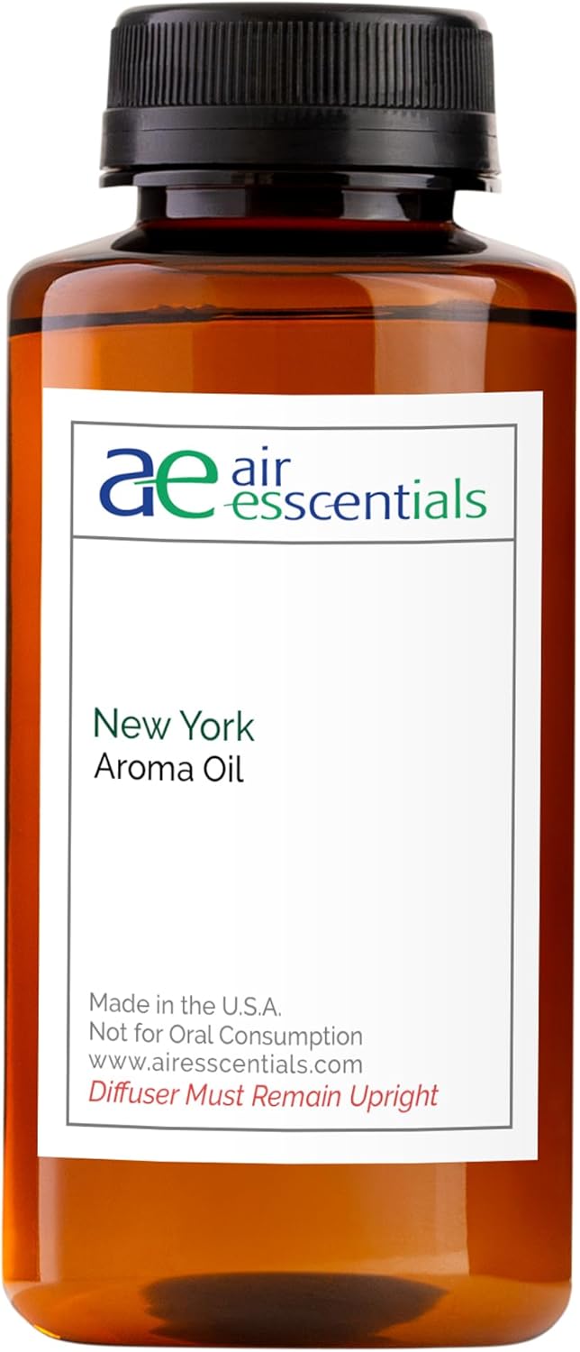 New York Aroma Oil, Essential Oils Blend for Diffusers & Scent Machines, Elegant Cedarwood & Spicy Clove, Aromatherapy, Cold Air Diffuser Compatible, 300 mL