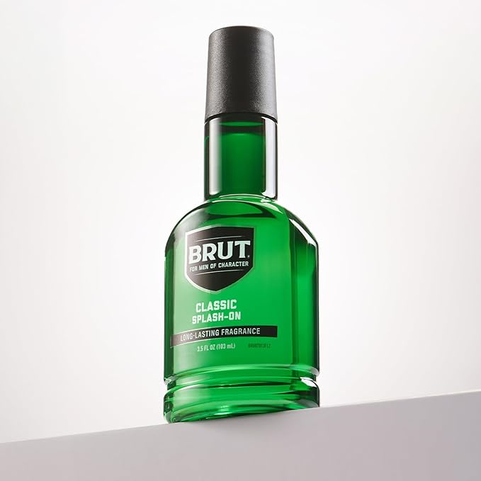 Brut Splash-On Original Fragrance - Bold, Masculine Cologne for Men - Long Lasting Mens Fragrance With Spicy Woods, Floral, and Citrus Notes - 3.5 oz